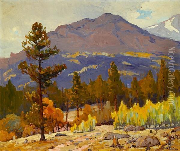 Gray Day, Meeker Mountain Oil Painting - Ferdinand Kaufmann