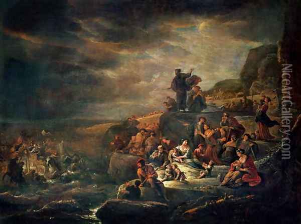 The Passage of the Red Sea Oil Painting - Jacob Willemsz de Wet the Elder