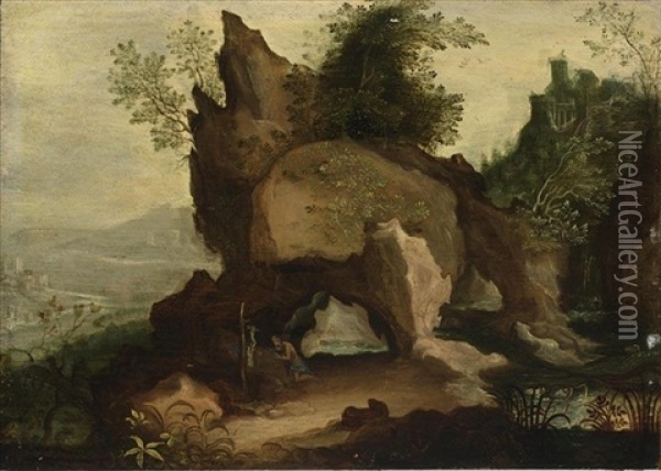 Saint Jerome In Penitence Oil Painting - Cornelis Van Dalem