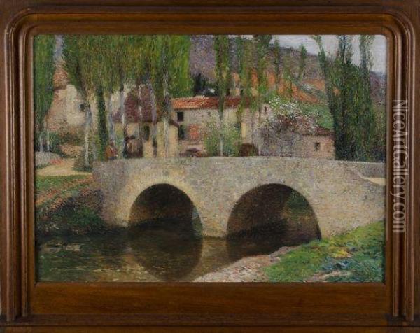Le Pont A Labastide - Du-vert Oil Painting - Henri Martin