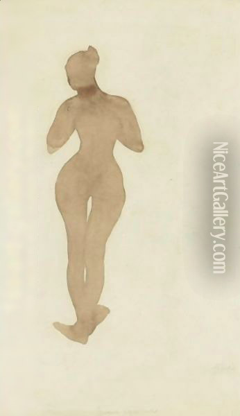 Femme Nue Debout Oil Painting - Auguste Rodin