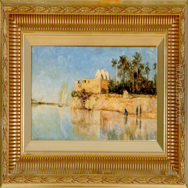 View From The Nile Oil Painting - James Docharty