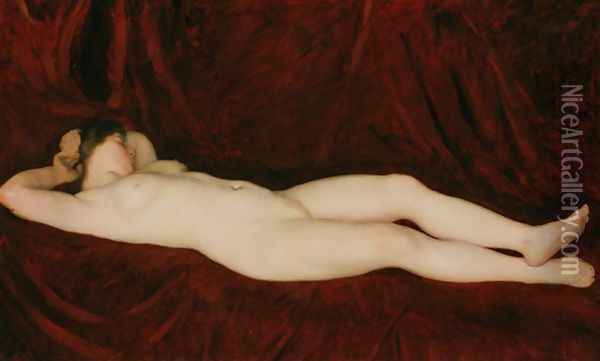 Nude Oil Painting - Karoly Ferenczy