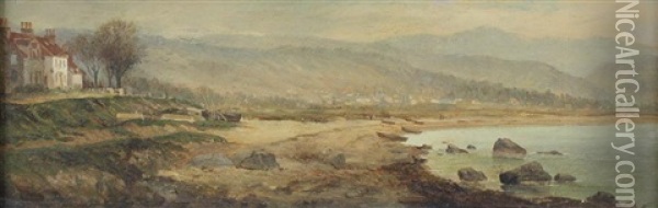 View In The Island Of Arran Off The Mouth Of The River Clyde, Scotland Oil Painting - Charles Franklin Pierce