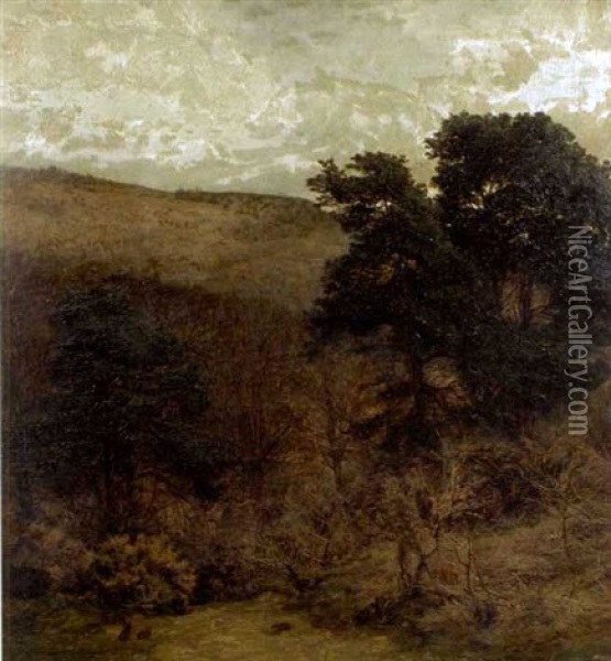 Paddington Ponds, Abinger Hatch Oil Painting - Frank Walton