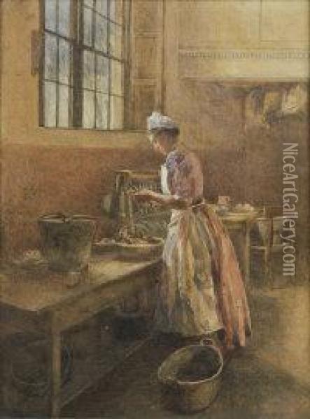 Daily Toil Oil Painting - Mildred Anne Butler
