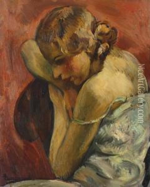 Intimitate Oil Painting - Ion Theodorescu Sion