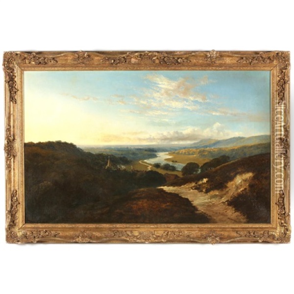 The River Wye Oil Painting - Edward H. Niemann