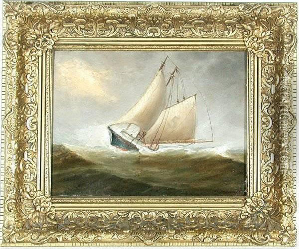 Ship Painting, Pilot Boat No Oil Painting - Gideon Jacques Denny