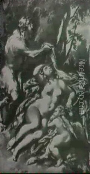 Jupiter And Antiope Oil Painting - Jan de Bisschop