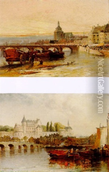 Amboise, On The Loire Oil Painting - Arthur Joseph Meadows
