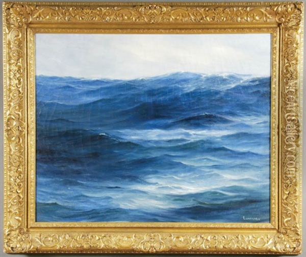 Seascape Oil Painting - Leon Lundmark