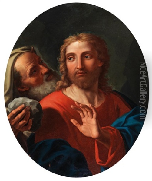 The Temptation Of Christ Oil Painting - Gaetano Gandolfi