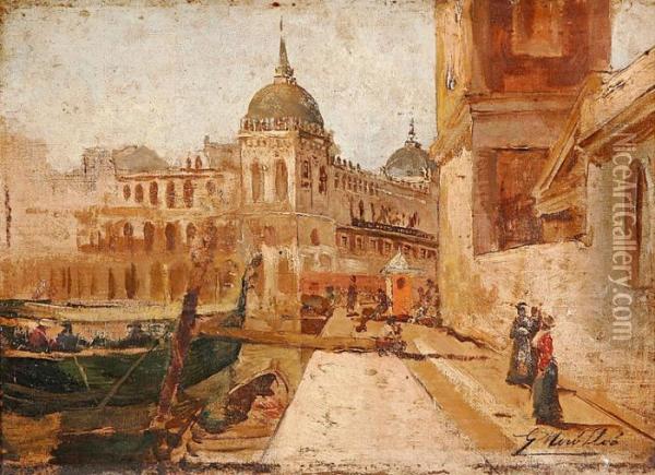 Venecia Oil Painting - Gaspar Miro Y Lleo