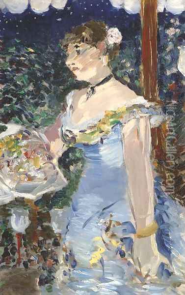 Chanteuse de cafe-concert Oil Painting - Edouard Manet