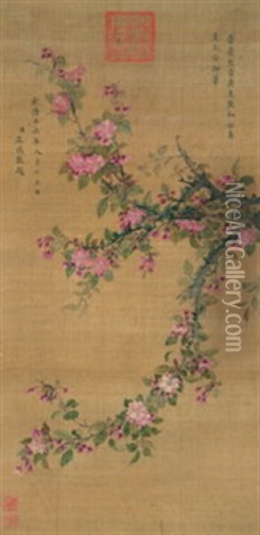 Peach Oil Painting -  Empress YuShou