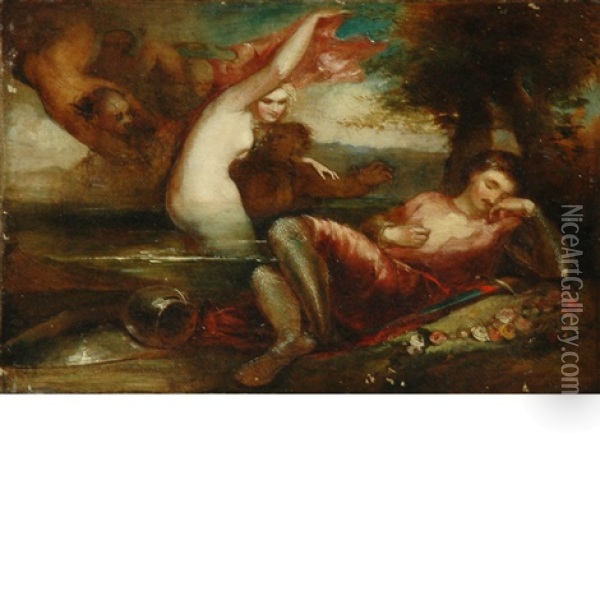 The Dream Of A Knight Oil Painting - William Etty