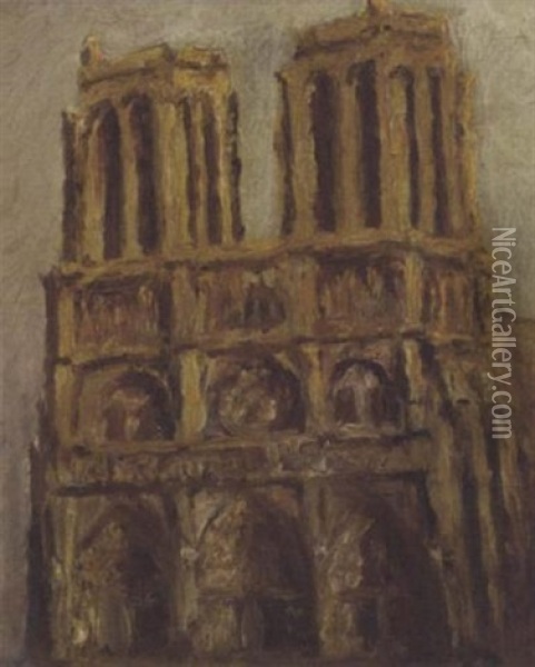 Notre Dame, Paris Oil Painting - Alexander Jamieson