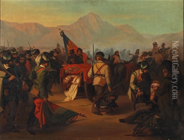 Aus Den Tiroler Freiheitskampfen Oil Painting - Josef Bueche