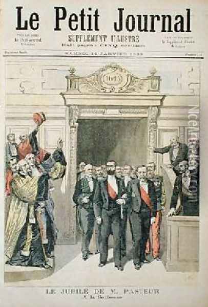 The Jubilee of Louis Pasteur 1822-95 at the Sorbonne 27th December 1892 from Le Petit Journal 14th January 1893 Oil Painting - Henri Meyer