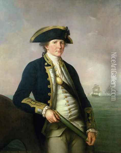 Captain Charles Morice Pole Oil Painting - John Francis Rigaud