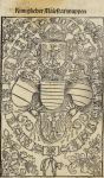 Das Wappen Maximilians I. Als Romischer Konig Oil Painting - Albrecht Durer