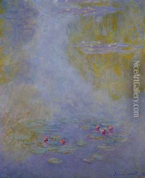 Water-Lilies4 1908 Oil Painting - Claude Oscar Monet