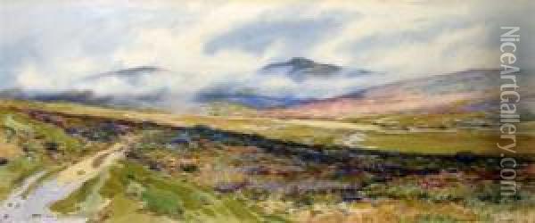 Moorland Path Oil Painting - Robert Borlase Smart