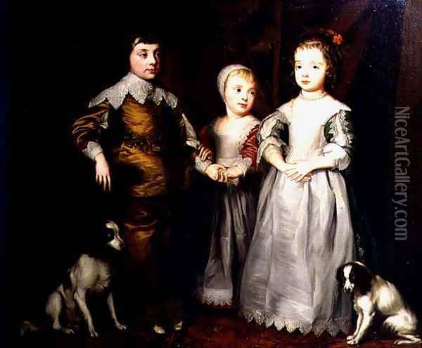 The Children of Charles I Oil Painting - Joachim Patenier (Patinir)