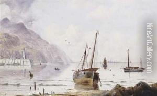 Coastal Scene Oil Painting - H. Forrest