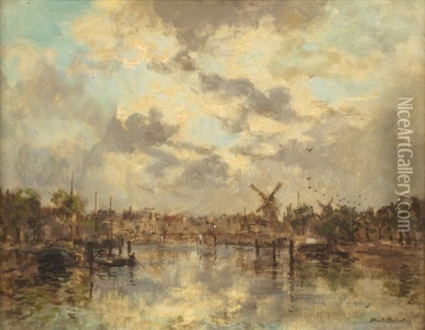 Haarlem Oil Painting - Johan Hendrik van Mastenbroek