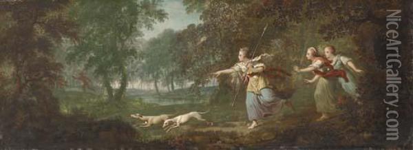 Diana And Actaeon Oil Painting - Jacob van Loo