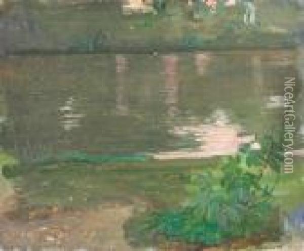 The Lake At Ranelagh Oil Painting - John Lavery