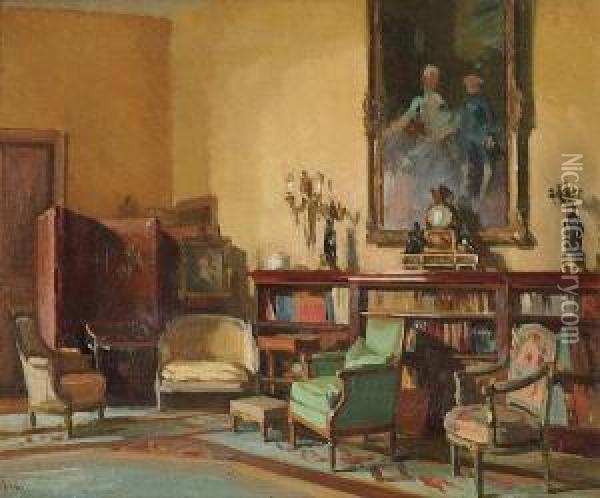 House Interior Oil Painting - Theodore Jacques Ralli