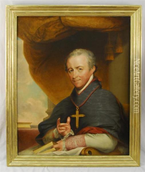 Bishop Jean-louis Lefebvre De Cheverus Oil Painting - Gilbert Stuart