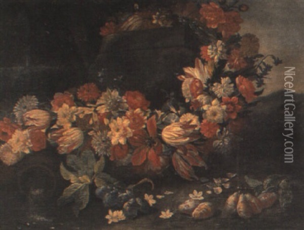 Guirnalda De Flores Oil Painting - Abraham Brueghel
