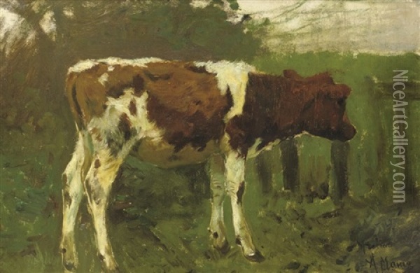 The Calf (study) Oil Painting - Anton Mauve