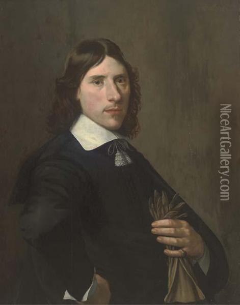 Portrait Of A Gentleman Oil Painting - Michiel Jansz. Van Miereveldt