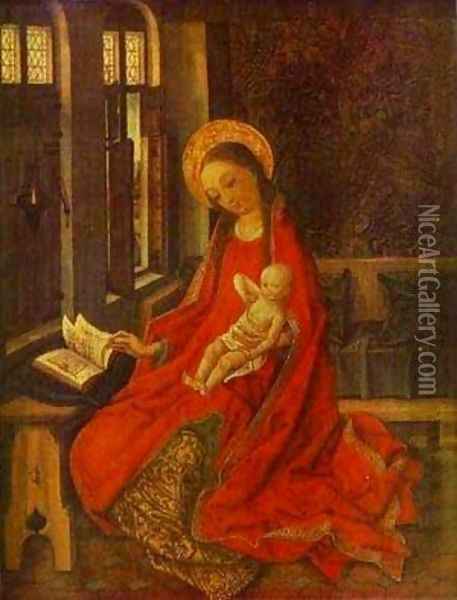 The Virgin With Infant Oil Painting - Martin Schongauer