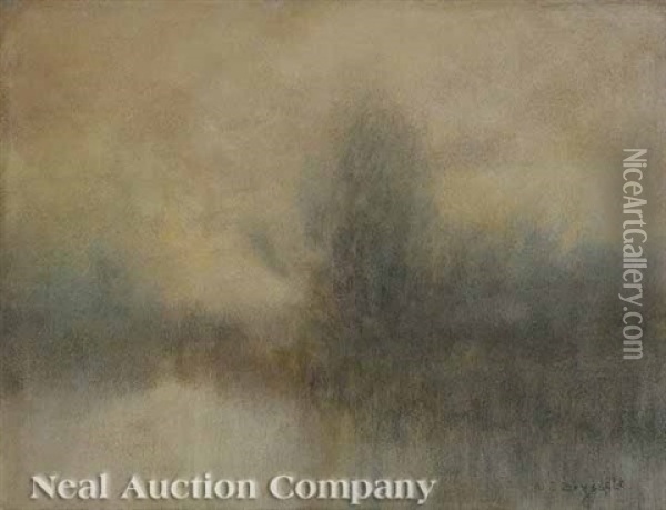 Foggy Morning Oil Painting - Alexander John Drysdale