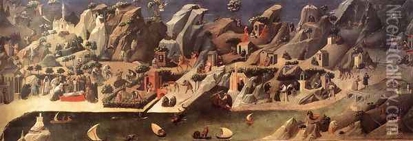 Thebaid c. 1410 Oil Painting - Gherardo Di Jacopo Starnina