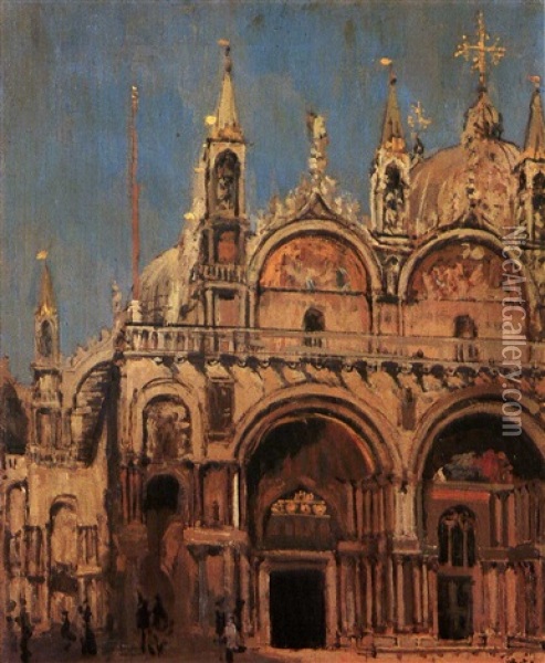 Cathedrale Saint Marc Venise Oil Painting - Walter Sickert