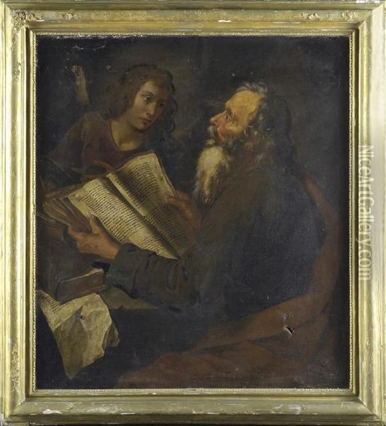San Luca Oil Painting - Giovanni Andrea di Ferrari