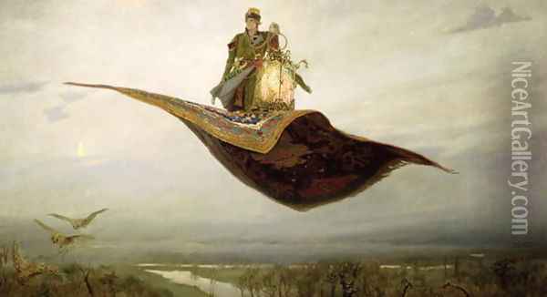 The Magic Carpet, 1880 Oil Painting - Apollinari Mikhailovich Vasnetsov