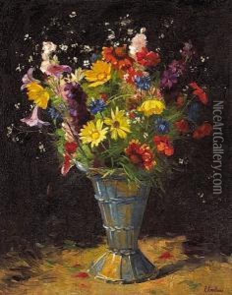 Spring Bouquet Oil Painting - Ferdinand Kaufmann