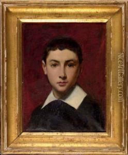 Portrait De Jeune Garcon Oil Painting - Carolus (Charles Auguste Emile) Duran