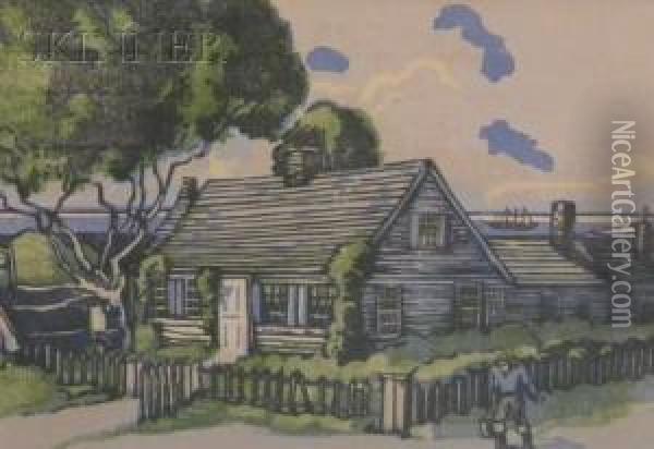 Cottage On The Cape Oil Painting - Joseph Nash