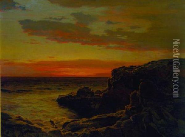 Glow Of Dawn Oil Painting - Frederick Judd Waugh