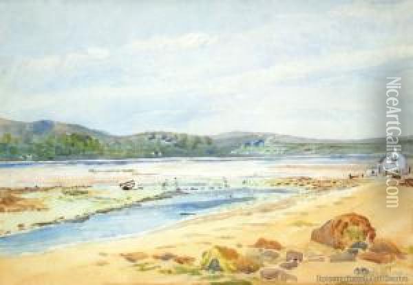 Coastal Scene, Anglesey, North Wales Oil Painting - Kate Wilson
