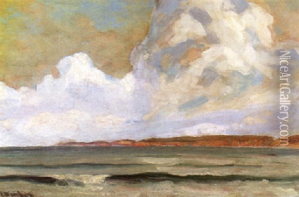 Clouds Along The Coast Oil Painting - Jean Mannheim